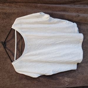 Athleta women's loose fit crop shirt, sz L